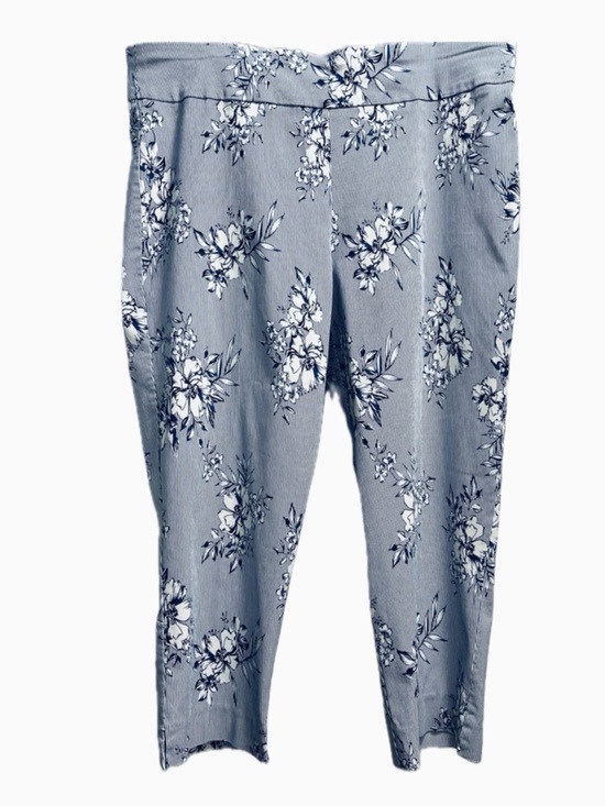 Counterparts Pants - Counterparts Blue and White Patterned Pants